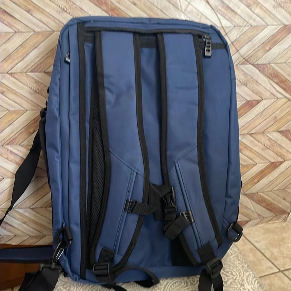Hynes Eagle backpack carry on multiple handles Blue &‎ Black flight approved Bag